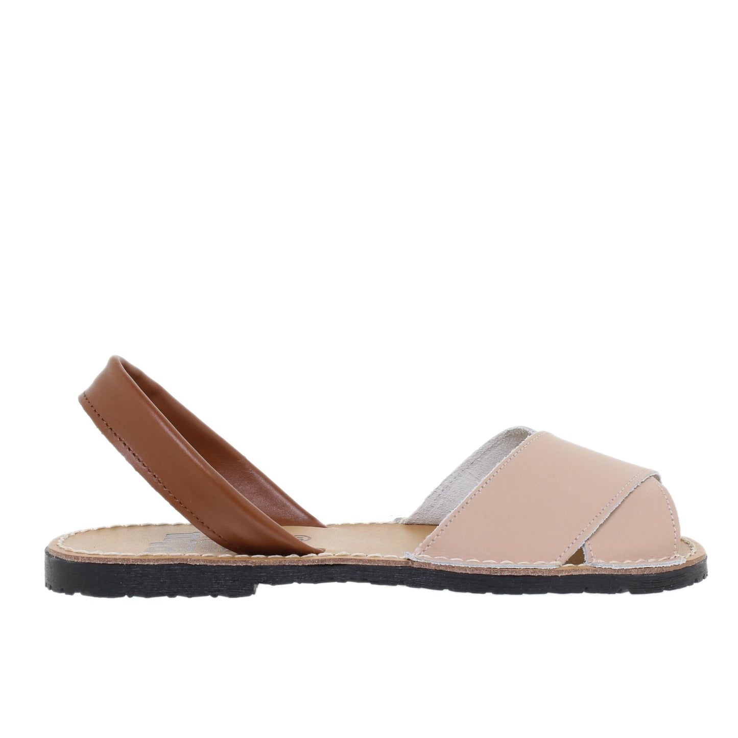 Abarcas Sandalia Menorquinas Mujer piel beige Mayo