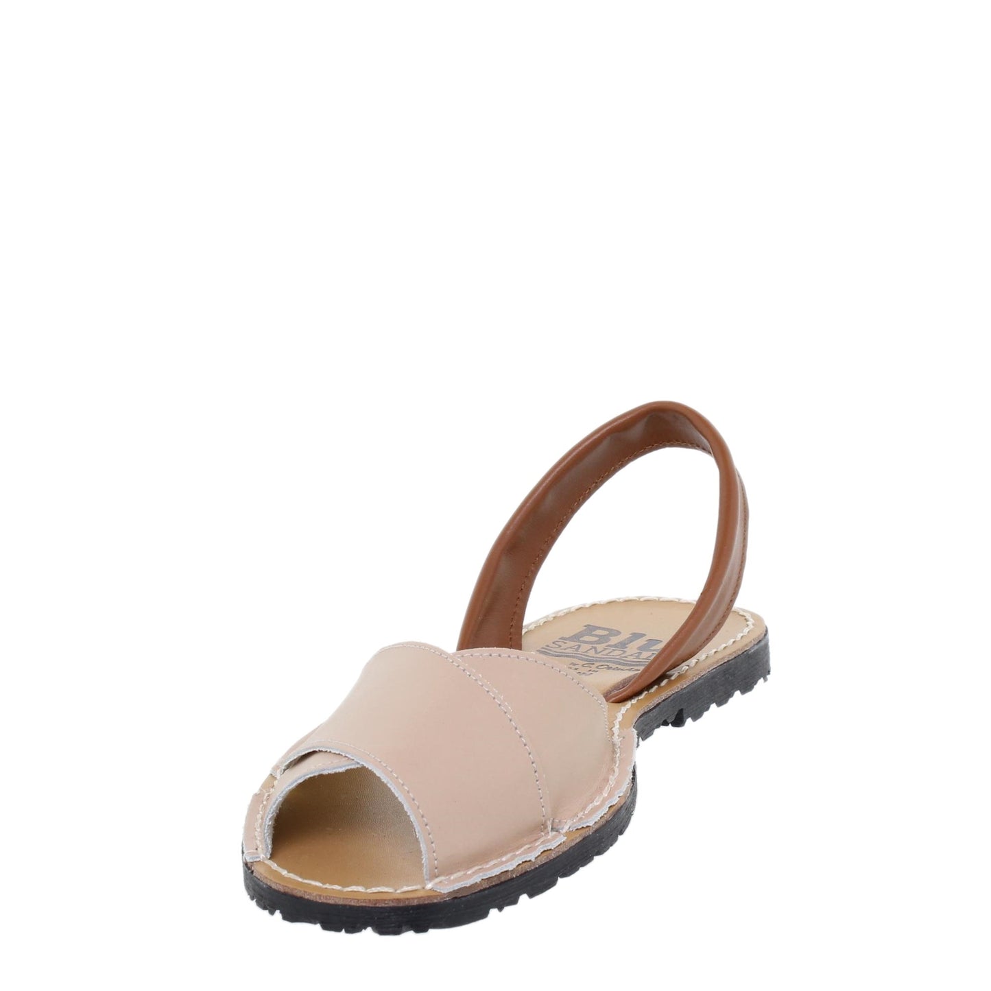 Abarcas Sandalia Menorquinas Mujer piel beige Mayo