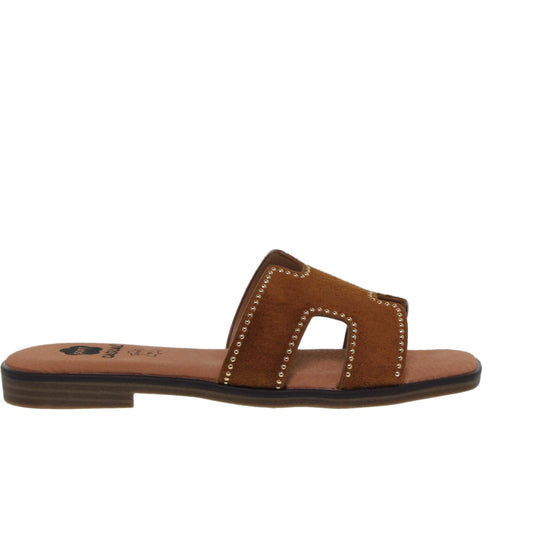Sandalias planas mujer piel Cuero Venus