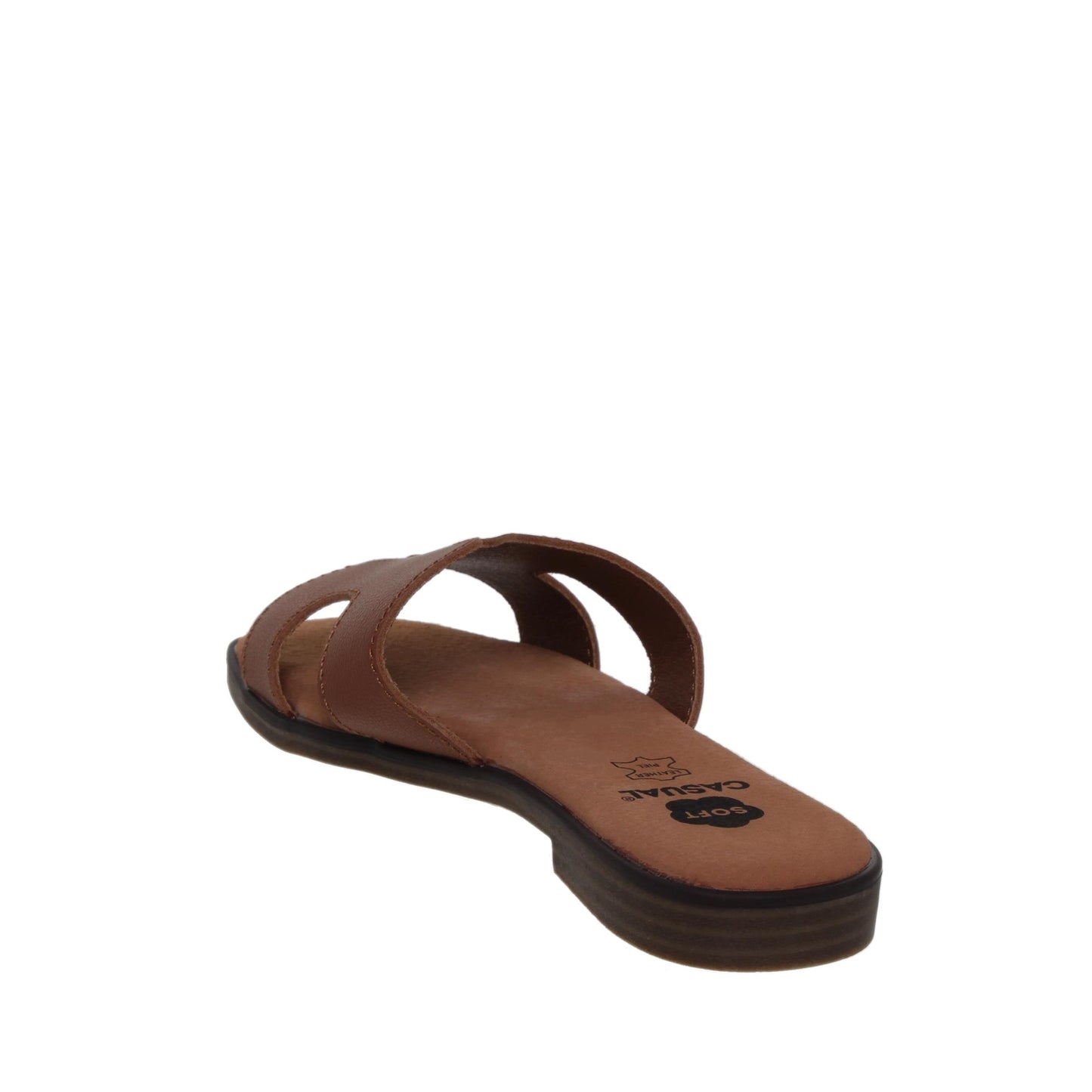 Sandalias planas mujer piel Cuero Johana