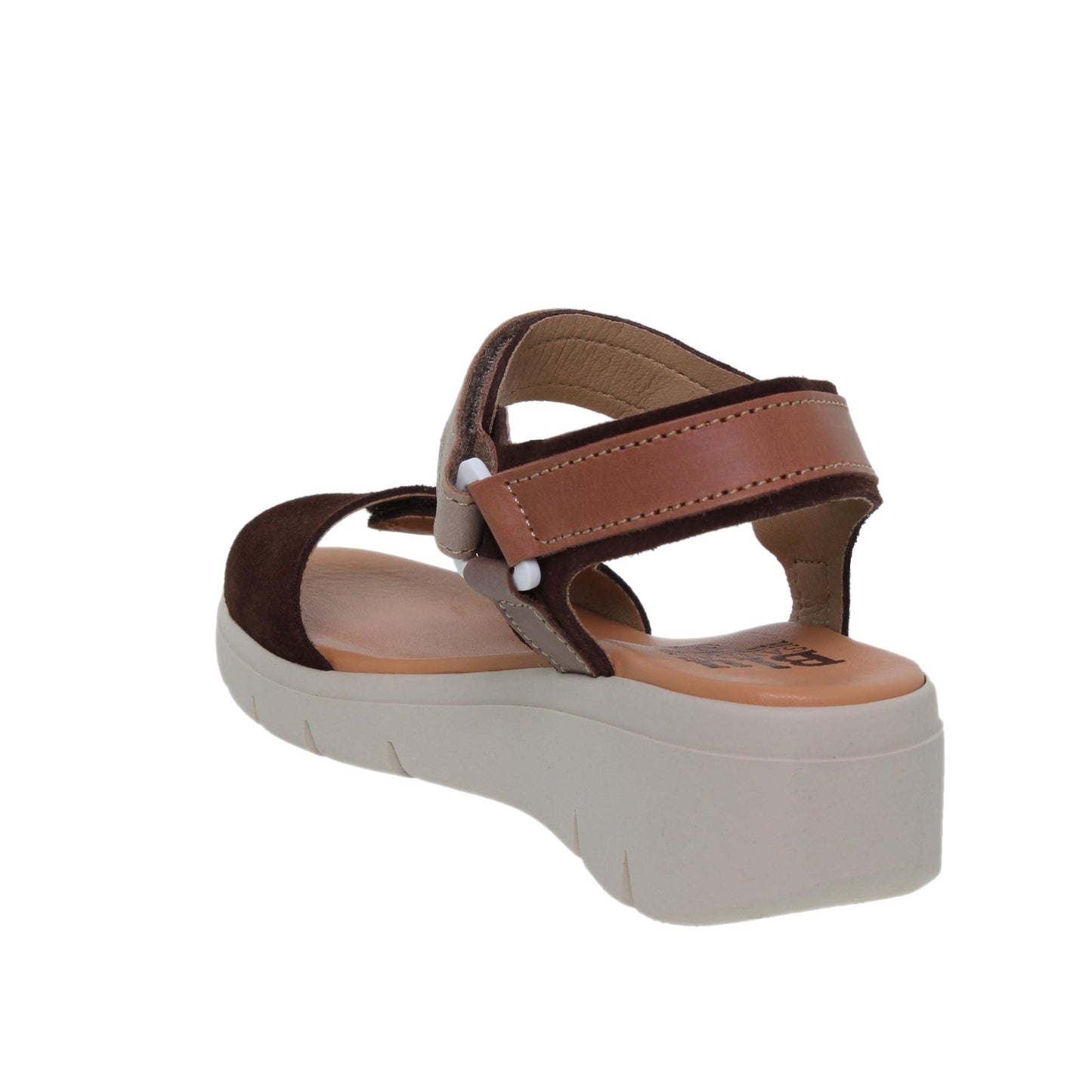 Sandalia Cuña Mujer piel Marrón Judit