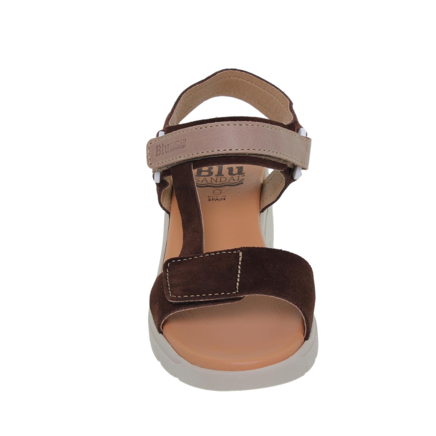Sandalia Cuña Mujer piel Marrón Judit