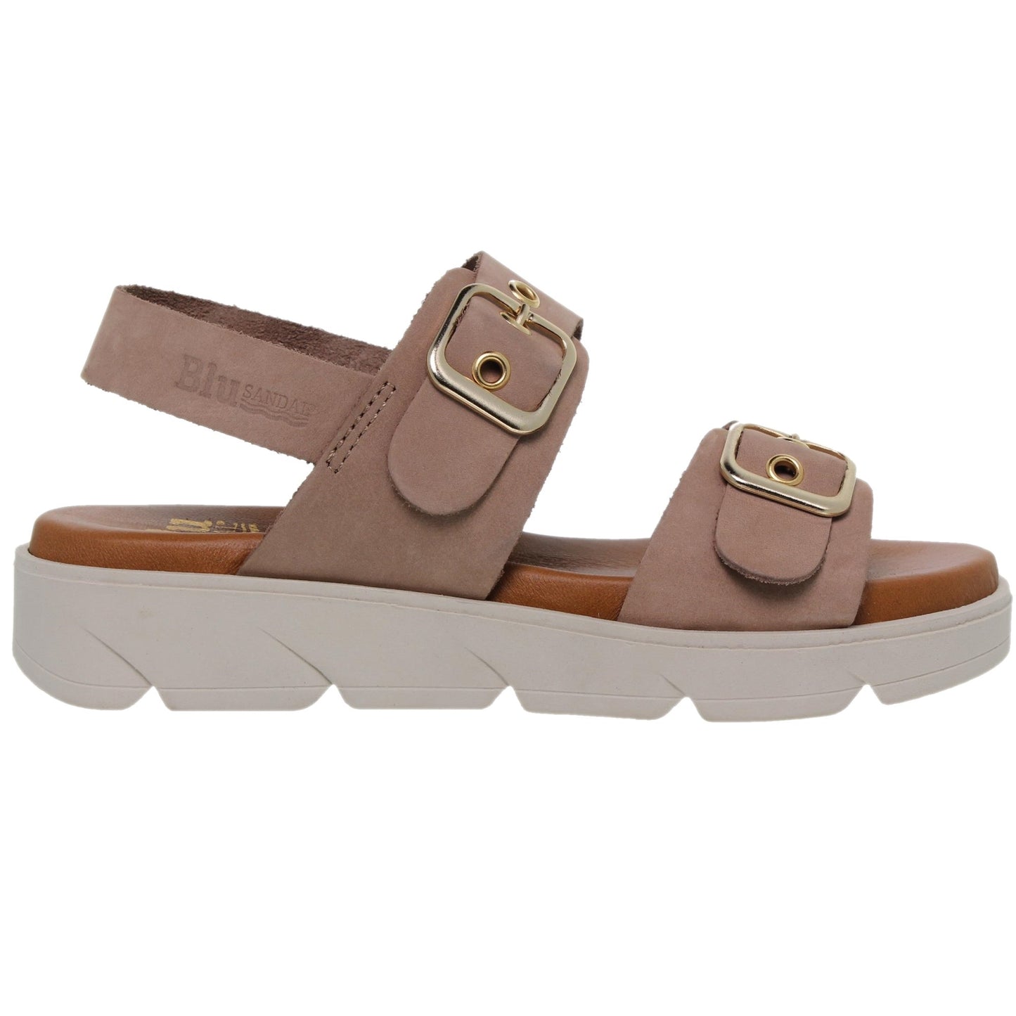 Sandalia Plana Mujer Petra Taupe