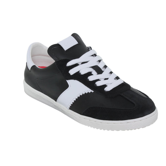 Deportivas Mujer Piel Malva Negro