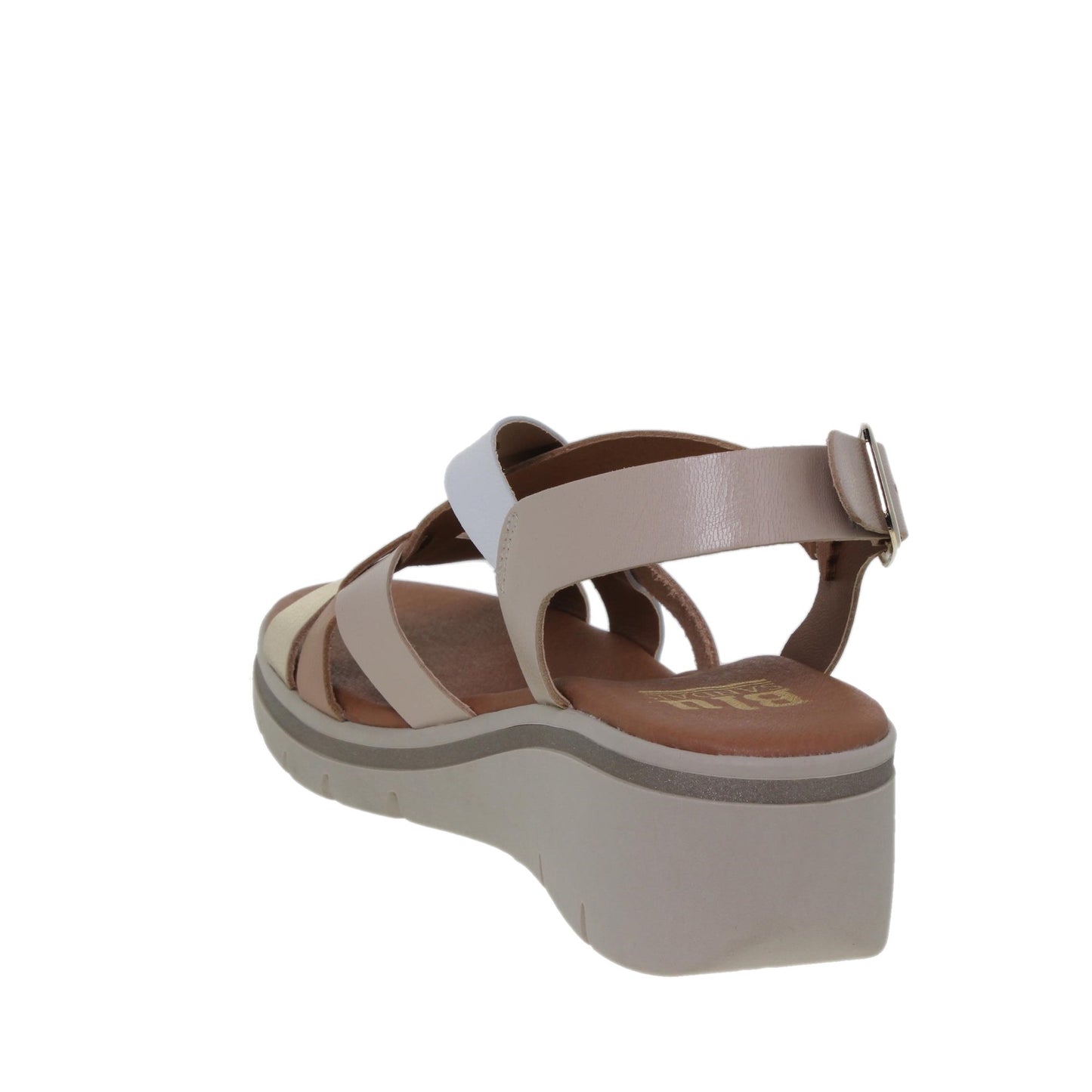 Sandalia Cuña Mujer piel Multicolor Lorena