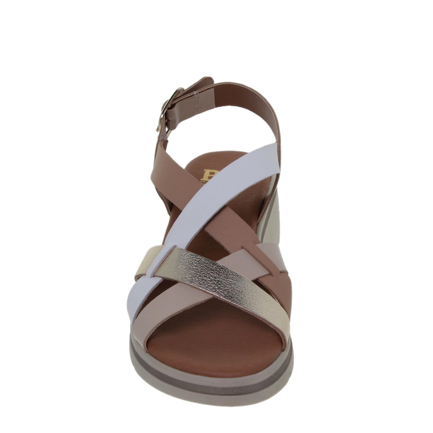 Sandalia Cuña Mujer piel Multicolor Lorena