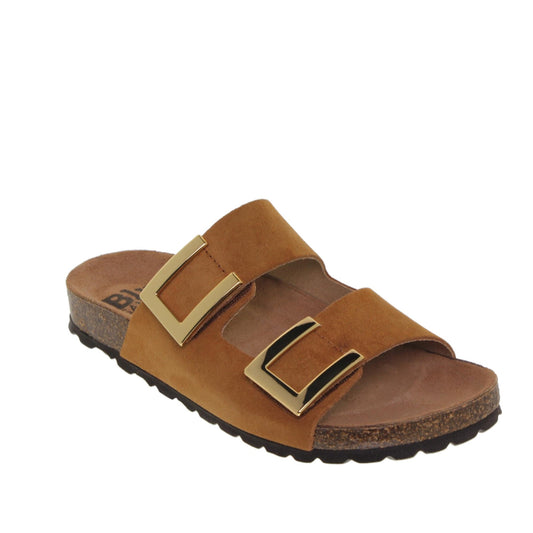 Sandalia Bio Mujer piel Cuero Nieves