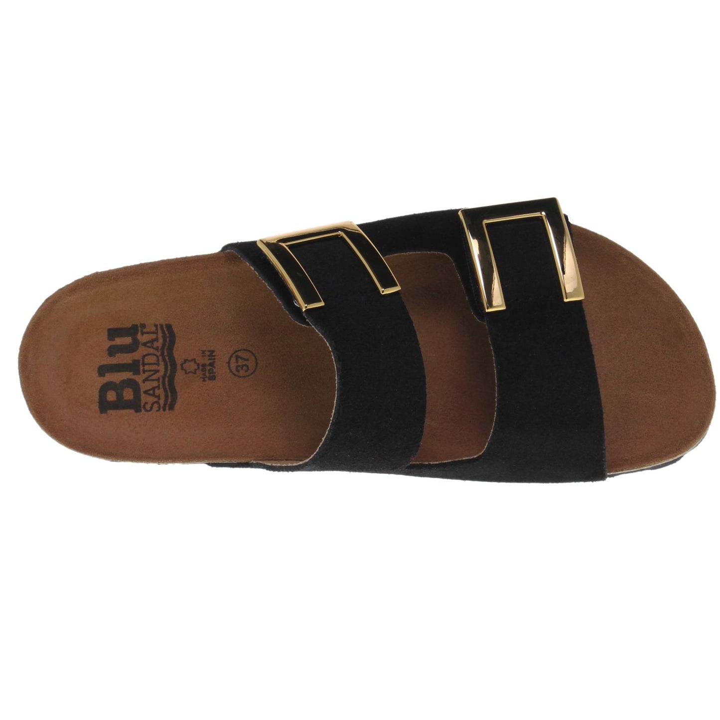 Sandalia Bio Mujer piel Negro Nieves