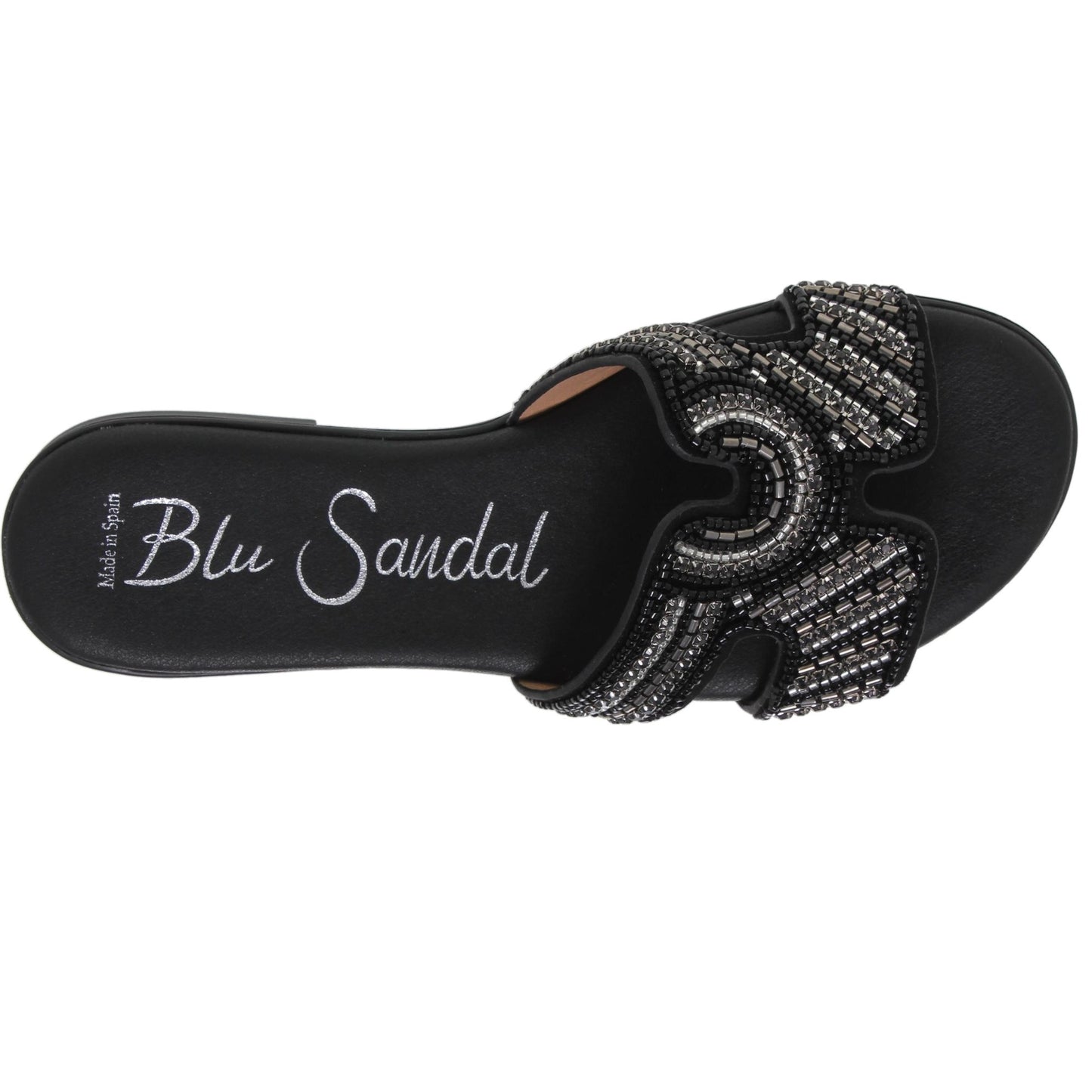 Sandalias planas mujer piel Negro Yanira