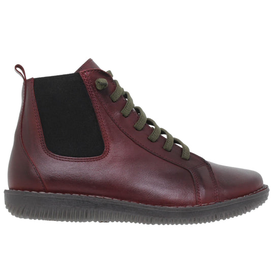 Botines Mujer Jelsa Rojo Granate