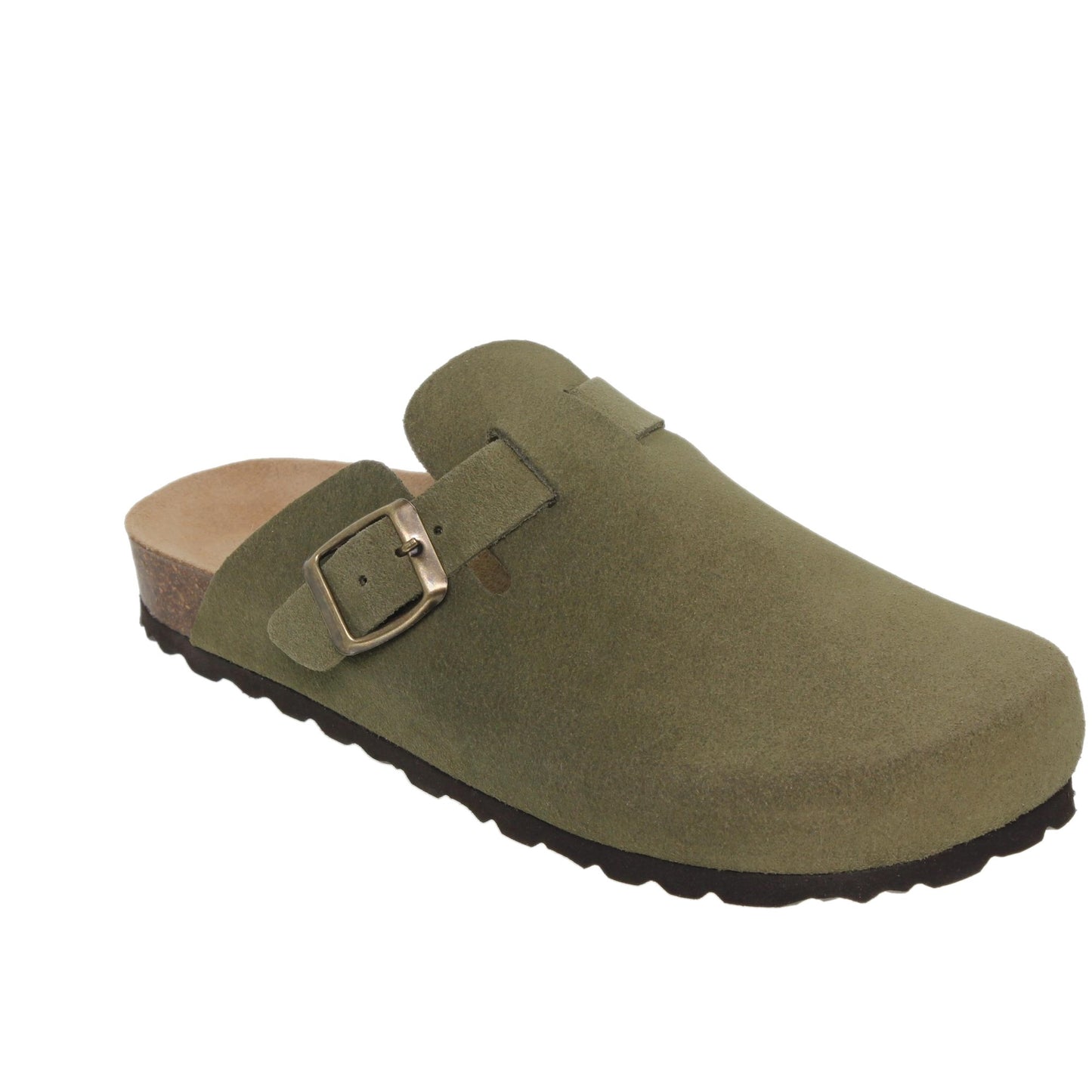 Sandalia Bio Mujer piel Kaki Dallas
