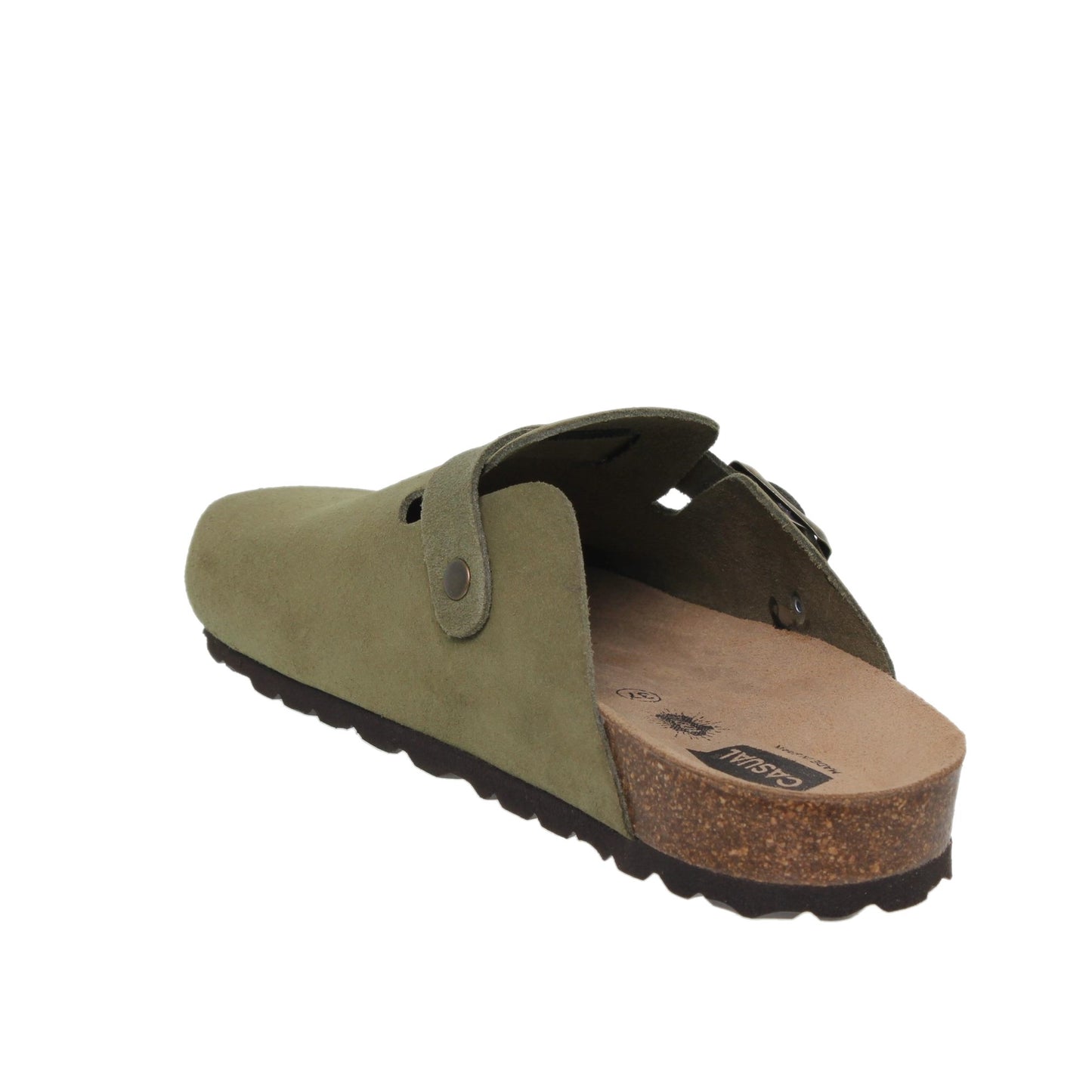 Sandalia Bio Mujer piel Kaki Dallas