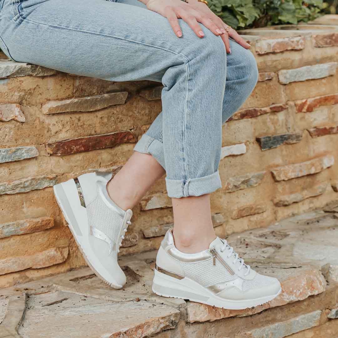 Sneaker mujer piel Blanco Verónica