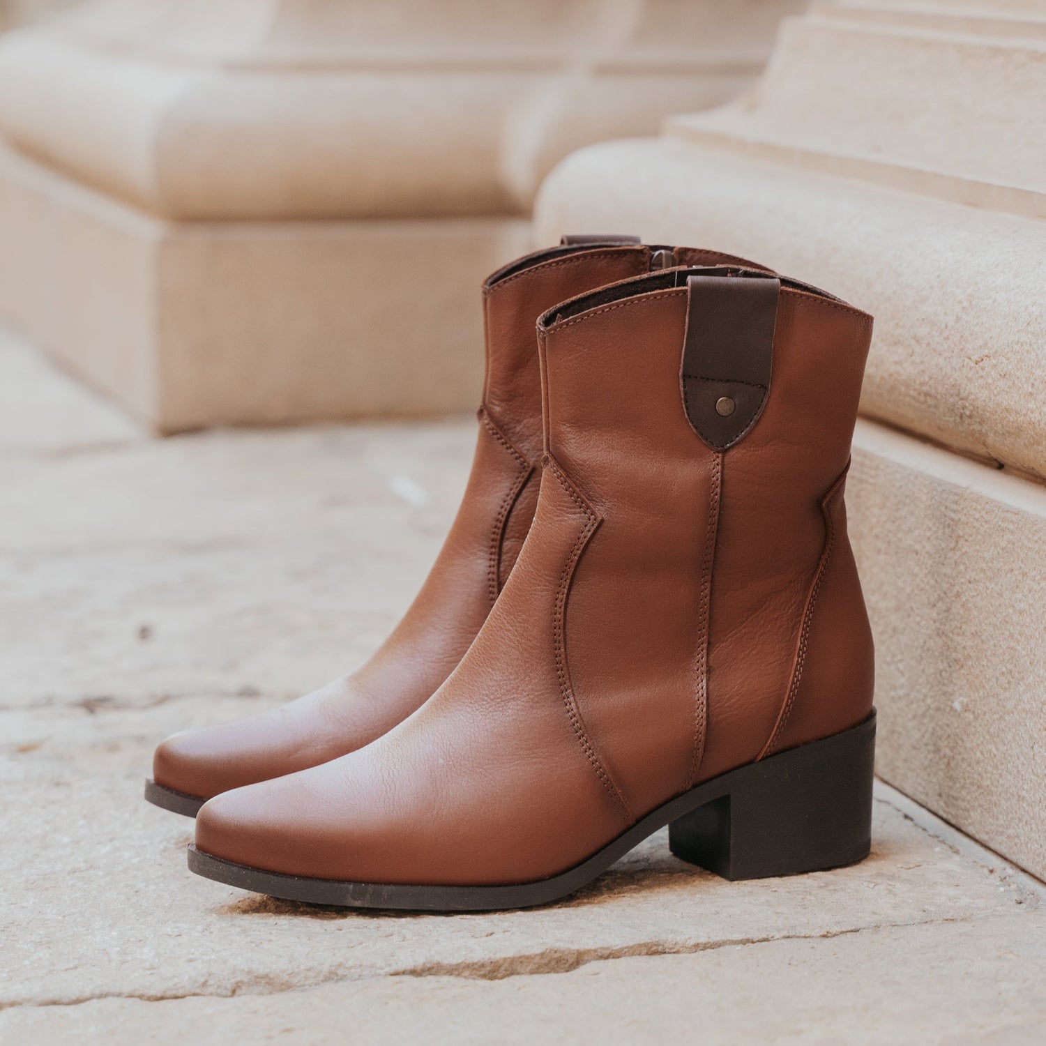 Botas Cowboy Mujer Violetta Cuero Rominas