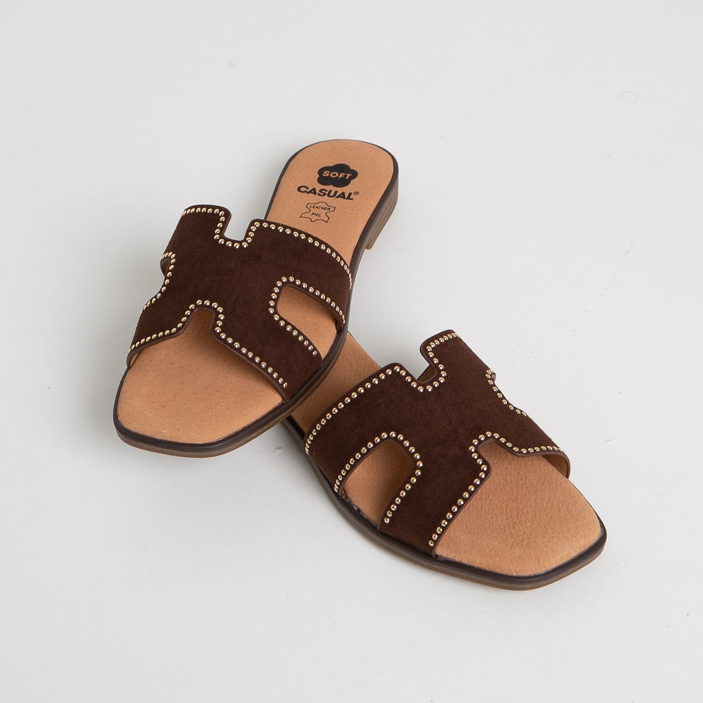Sandalias planas mujer piel Cuero Venus