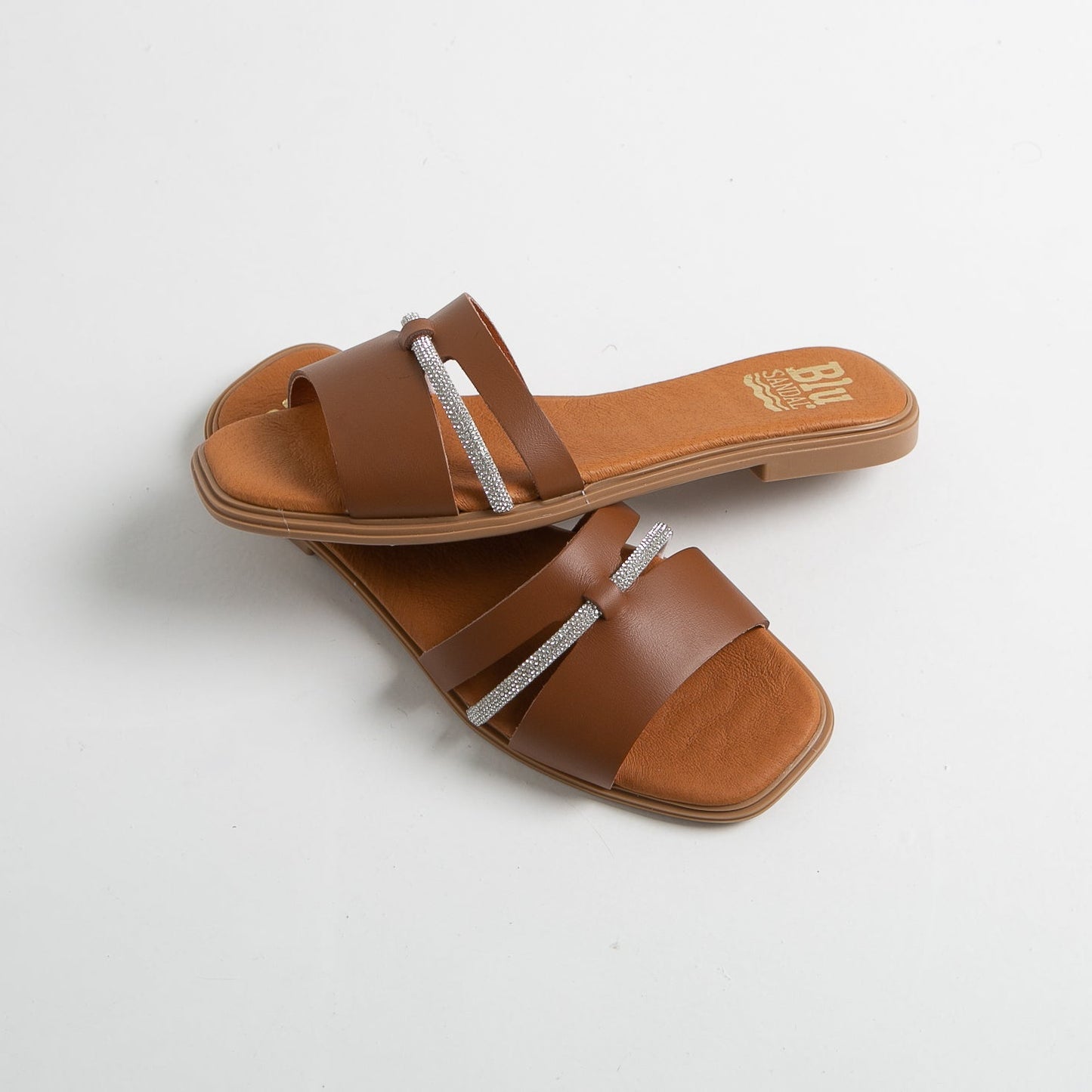 Sandalias planas mujer piel Cuero Chloe