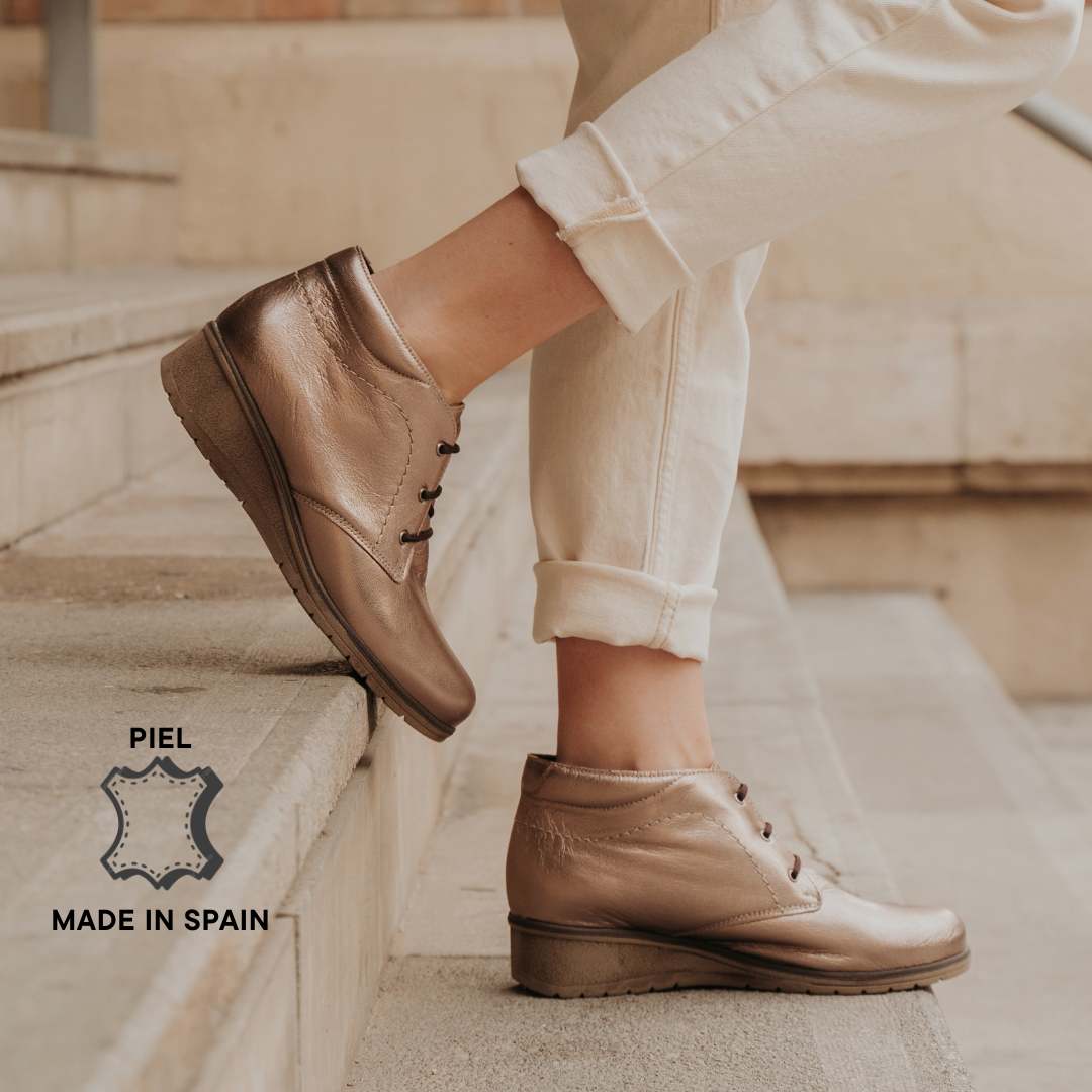 Botines Mujer Maya Metalizada