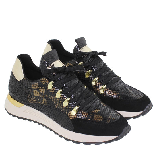 Deportivas Mujer Piel Streetlife Negro