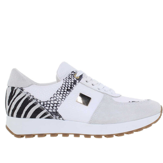 Deportivas Mujer Piel Kalby Zebra