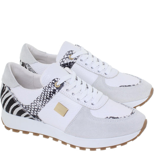 Deportivas Mujer Piel Kalby Zebra