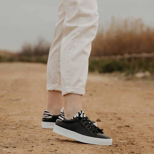 Deportivas Mujer Piel Dave Negra