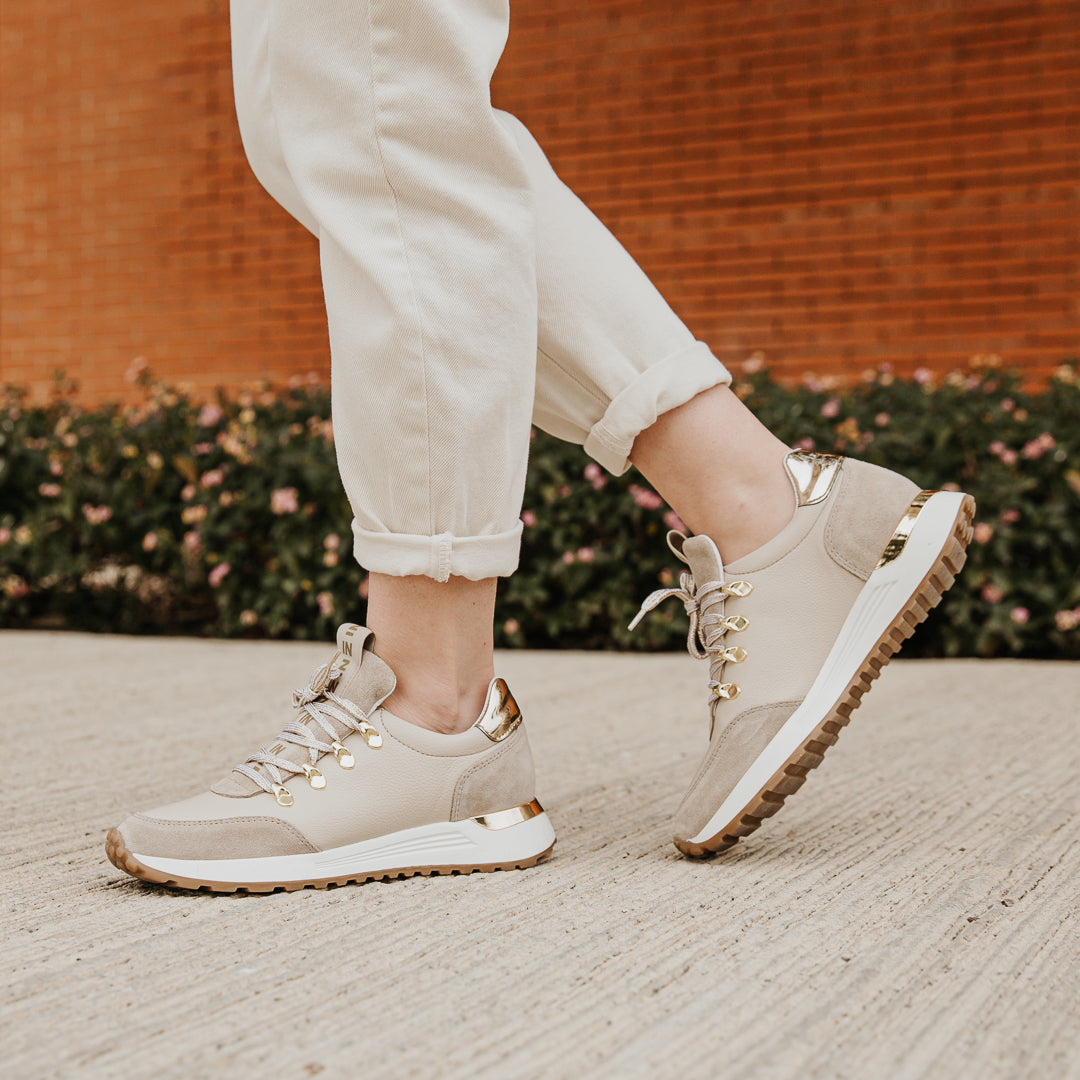Sneakers beige mujer outlet